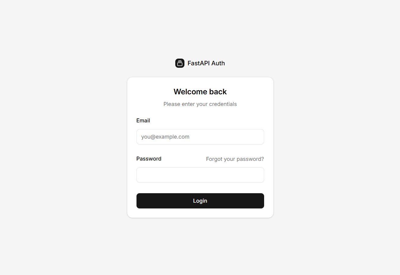 FastAPI Auth