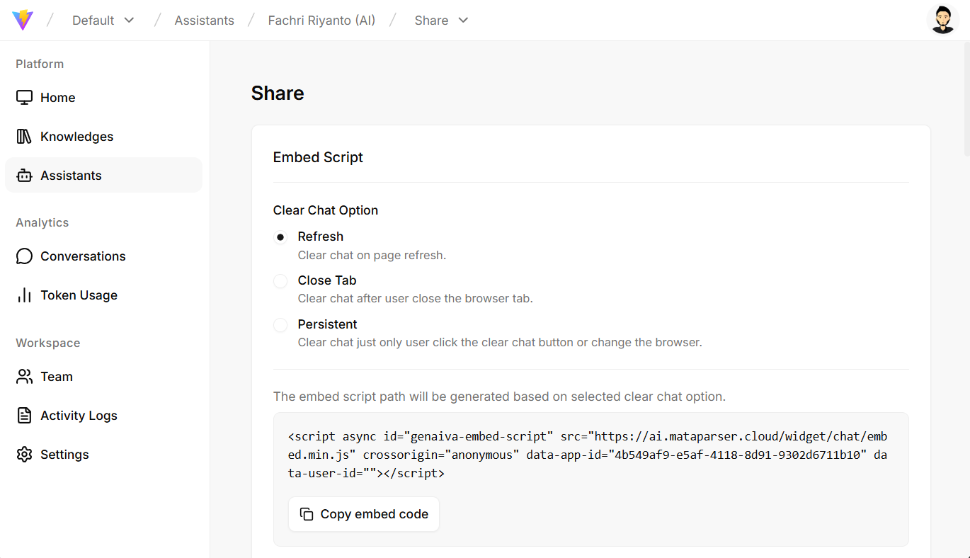 GenAI Virtual Assistant